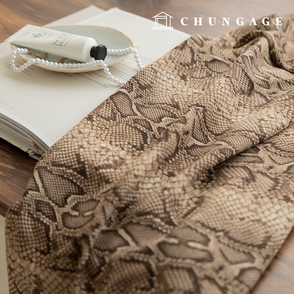 Clothing fabric poly fabric wide width desert cobra