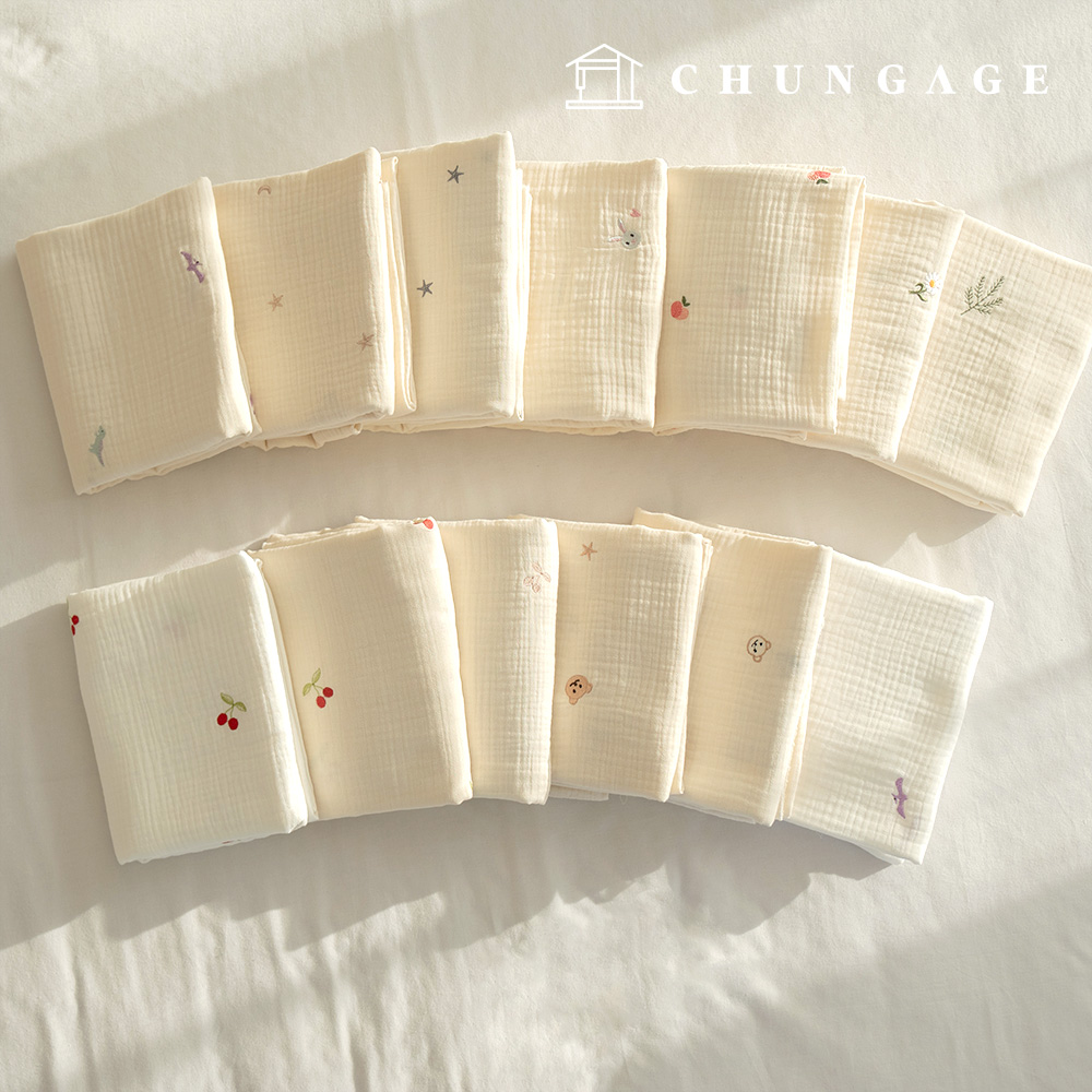 Yoru triple gauze fabric cotton embroidery fabric wide width fairy tale land 13 types