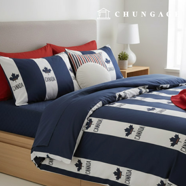 Oxford Fabric Stripe Fabric Canadian Maple Stripe