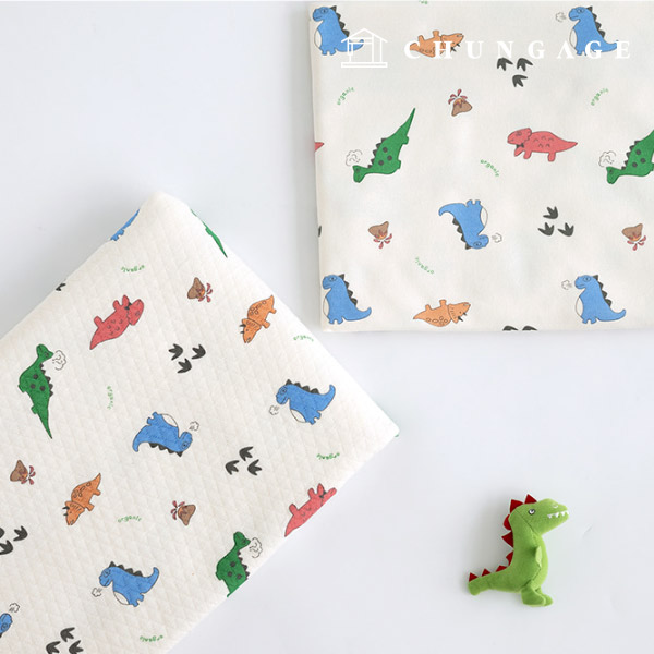 Daimaru Fabric Organic Double-Sided Quilting Wide Width 30 count 40 count Wide Width Dinosaur 2 types