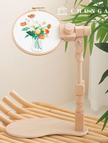 French embroidery frame wooden embroidery frame sitting cross stitch rotary height adjustment
