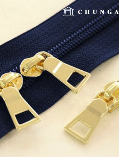 Roll Zipper Home Fashion Coil Zipper 100cm Solid Dark Navy 74063