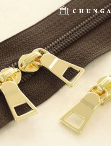 Roll Zipper Coil Zipper Home Fashion 100cm Solid Dark Brown 71037