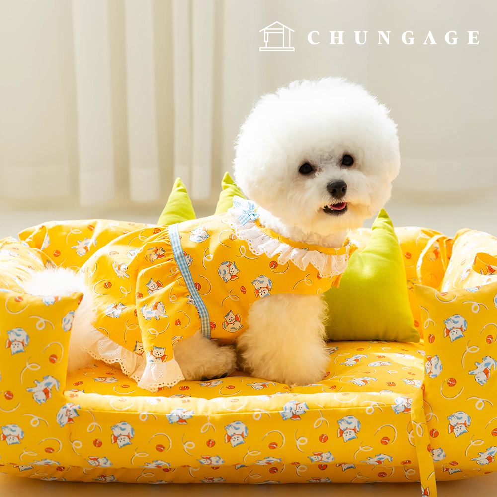 Cotton Fabric Animal Cat Fabric 20 count Toy Cat 394