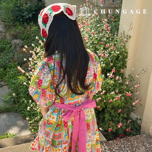 Cotton Fabric Flower Fruit Fabric 20 count Fruit Market 399