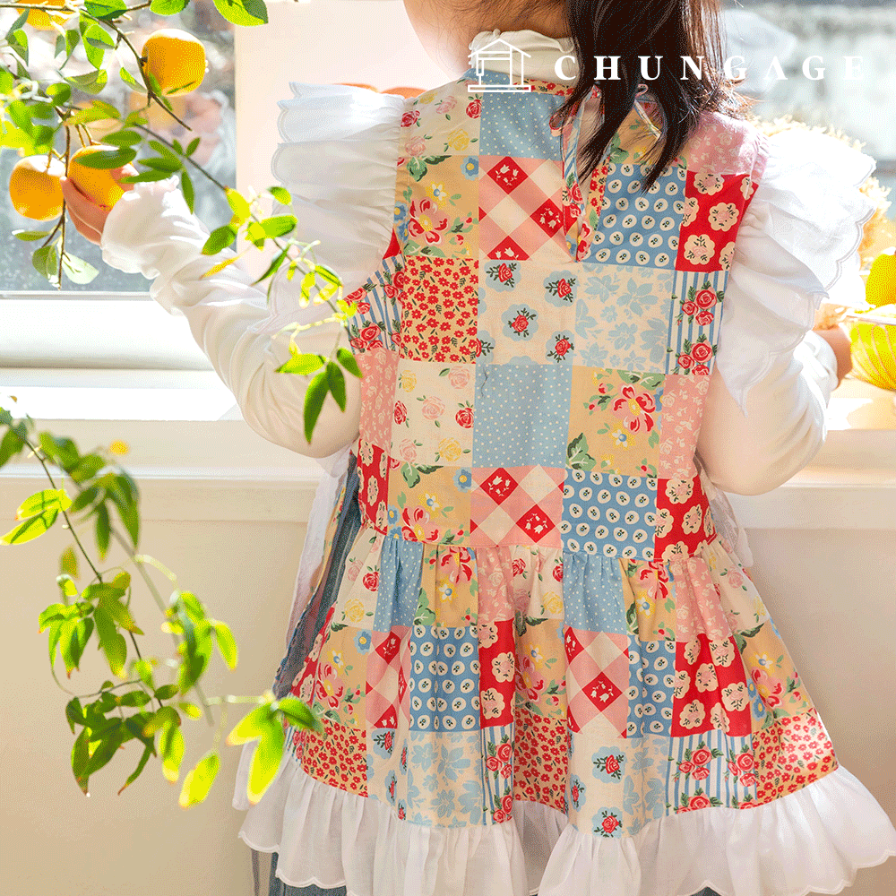 DTPfabric cotton fabric 20 count floral flower fabric Cottage Blossom 427