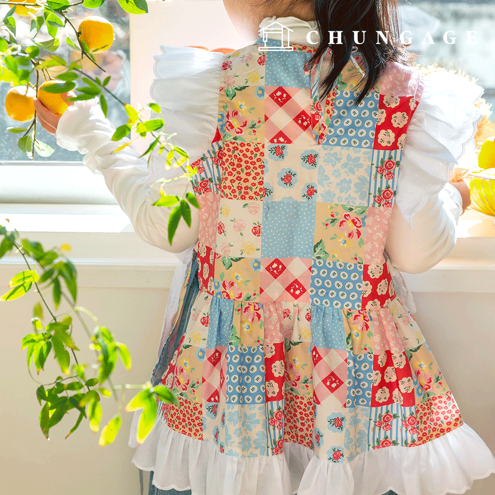 DTPfabric cotton fabric 20 count floral flower fabric Cottage Blossom 427