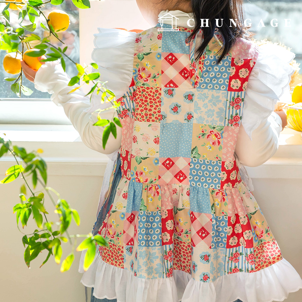 DTPfabric cotton fabric 20 count floral flower fabric Cottage Blossom 427