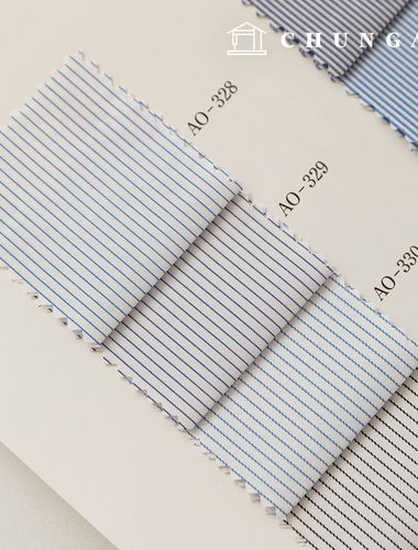 Check Stripe Fabric Wide Width Tailor Shop Custom White Shirt Fabric Suit Clothing Fabric B1 26