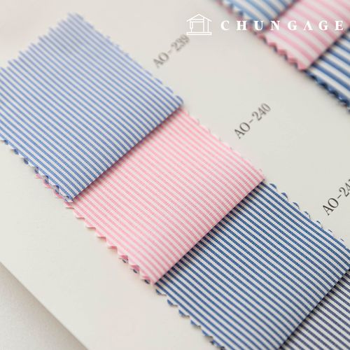 Striped Fabric Wide Width Tailor Shop Custom Y Shirt Fabric Span Suit Clothing Fabric B1 19