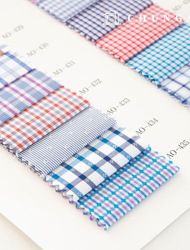 Check Stripe Fabric Wide Width Tailor Shop Custom White Shirt Fabric Suit Clothing Fabric B1 34