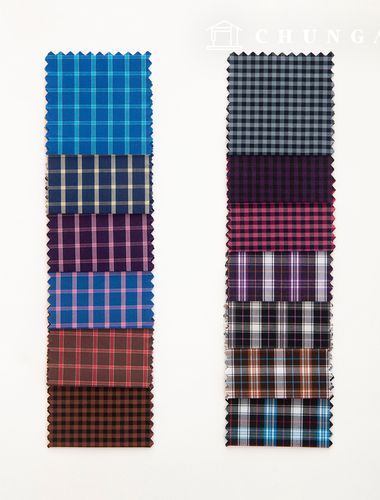 Check Fabric Wide Width Tailor Shop Custom White Shirt Fabric Suit Clothing Fabric B1 36