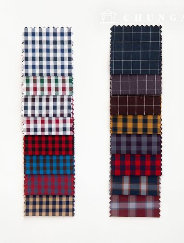 Check Fabric Wide Width Tailor Shop Custom White Shirt Fabric Suit Clothing Fabric B1 38