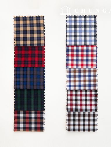 Check Fabric Wide Width Tailor Shop Custom White Shirt Fabric Suit Clothing Fabric B1 39