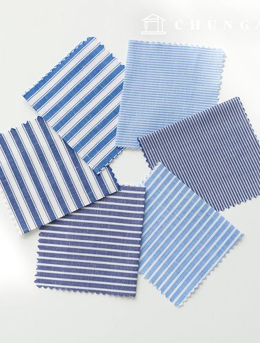 Striped Fabric Wide Width Tailor Shop Custom White Shirt Fabric Linen Suit Clothing Fabric L1 07