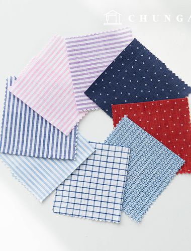 Check Stripe Dot Fabric Wide Width Tailor Shop Custom Shirt Fabric Linen Suit Clothing Fabric L1 03 04