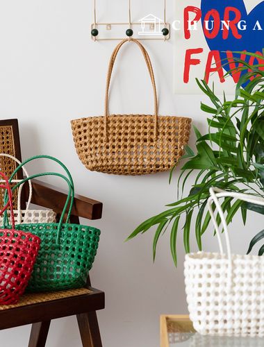 Straw Bag Handbag Mini Jelly Bag Beach Bag Jelly Pouch 6 Types