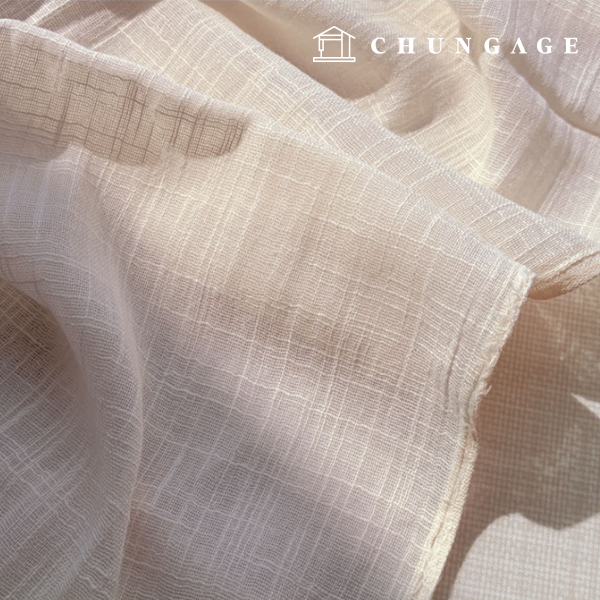 Linen Gauze Fabric Slub Gauze Natural 9550