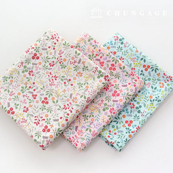 Fabric Package Flower Scrap Fabric Doll Puppy Clothes Making Molly Flower 3 Types 1/4 yard 9535