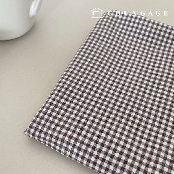 Cotton fabric Check pre-dyed fabric 40 count check brown 4518