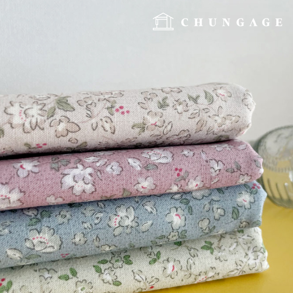 Cotton Fabric Flower Patterns Fabric 20 count Spring Flower 4 types 9512