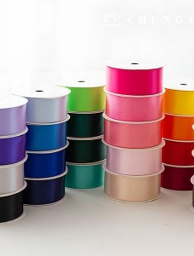 Satin bowknot string package bowknot tape string craft 40mm 25 types 1 yard