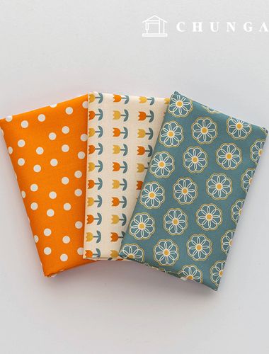 Fabric Package Flower Scrap Fabric Dot Fabric Doll Puppy Clothes Making 3 Types 263