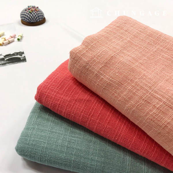 Linen Gauze Fabric Plain Slub Gauze 3 types 1301