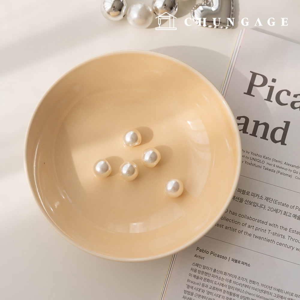 Pearl Button 5Piece Vintage Gold Coat Jacket Button Pearl 12mm