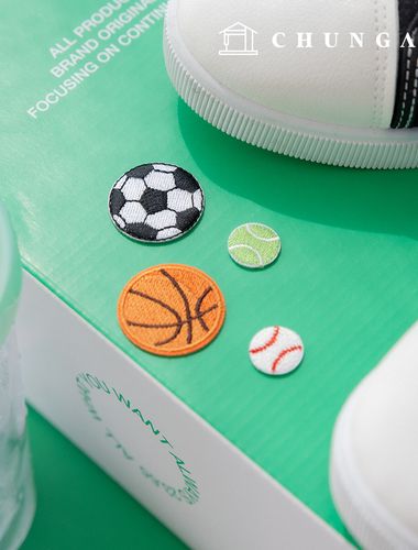 4 types of heat-sealing Wappen sports ball decoration patches