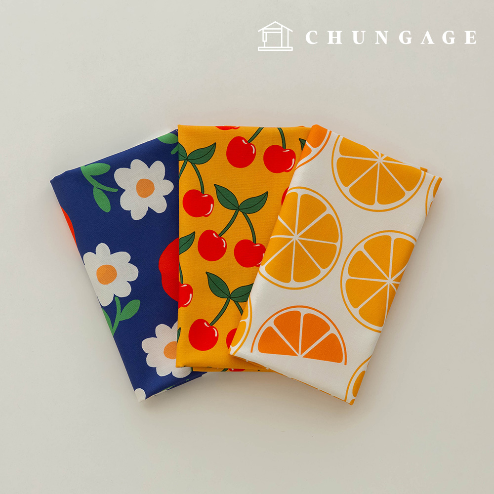 Fabric Package Flower Scrap Fabric Fruit Cloth Doll Dog Clothes Making 3 Types 278