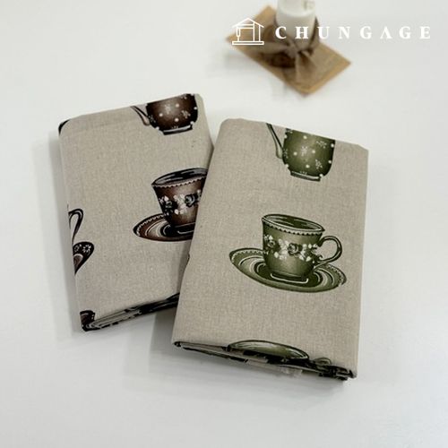 11 count double-sided linen fabric Vintage Fabric Wide Width Vintage Cafe 2 types