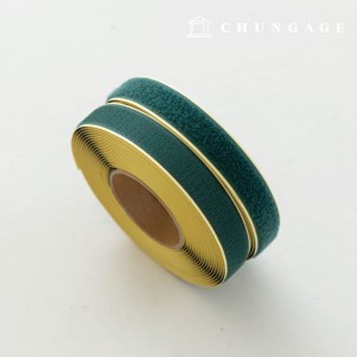 Velcro sticky tape 10 roll double sided set sticky tape adhesive 25mm dark green