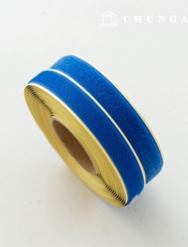 Velcro Sticker 10 Roll Double Sided Set Sticker Tape Adhesive 25mm Cobalt Blue