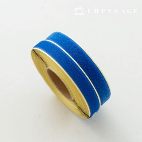 Velcro Sticker 10 Roll Double Sided Set Sticker Tape Adhesive 25mm Cobalt Blue