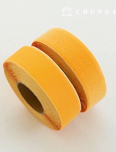 Velcro Sticker 10 Roll Double Sided Set Sticker Tape Adhesive 50mm Orange