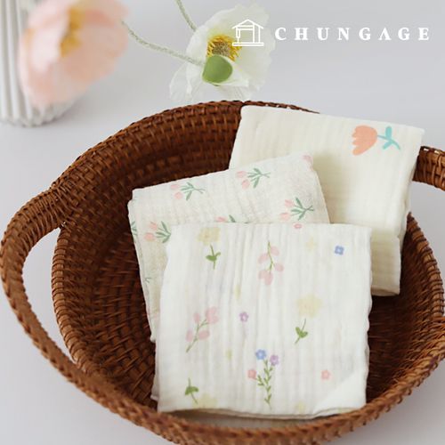 Yoru Double Gauze Fabric Cotton Flower Fabric Bloom Fabric 3 Types