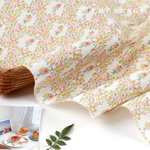 Eco-friendly antibacterial and anti-inflammatory fabric E-DTP cotton 20 count Onsaerom flower garden