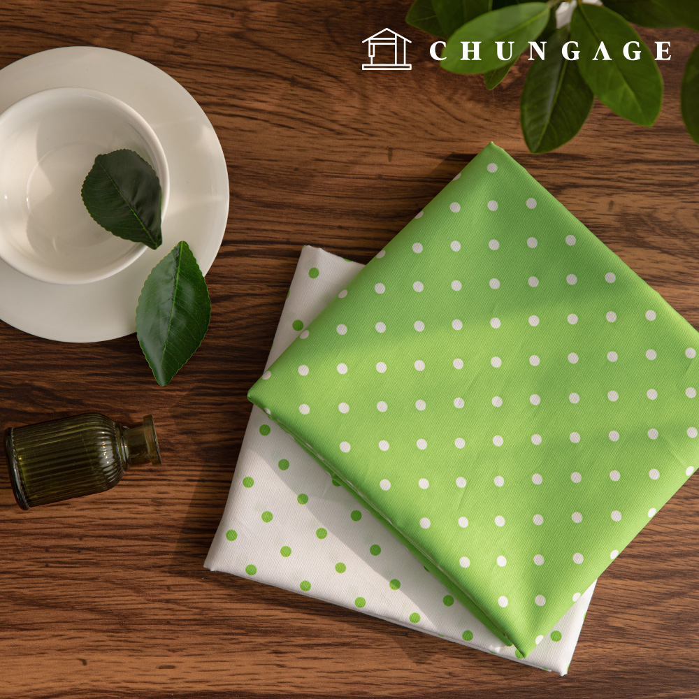 Cotton Twill Dot Patterns Fabric Silvarin 2 Types