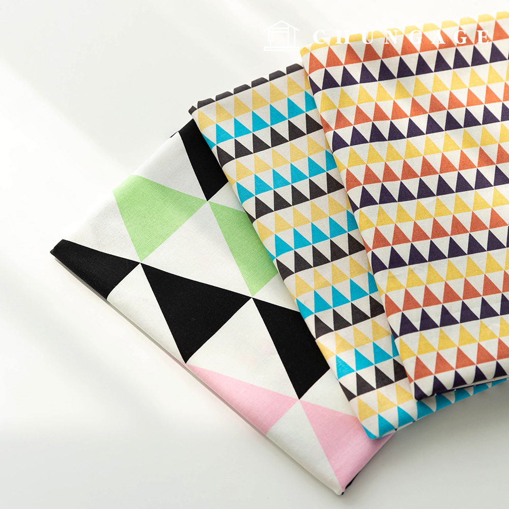 Cotton Fabric 20 Count Plain Weave Geometric Patterns Fabric Cloyer 3 Types