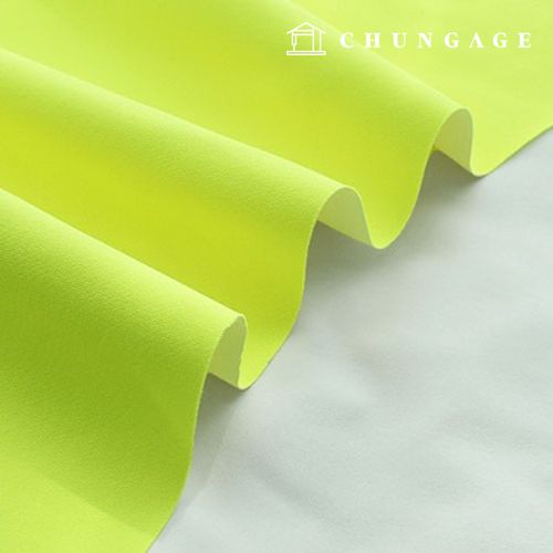 Polyester Urethane Poly Oxford Hypora Plain Wide Width Fabric Fluorescent Yellow