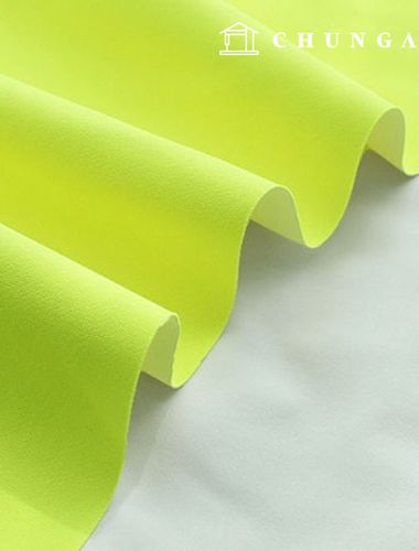 Polyester Urethane Poly Oxford Hypora Plain Wide Width Fabric Fluorescent Yellow