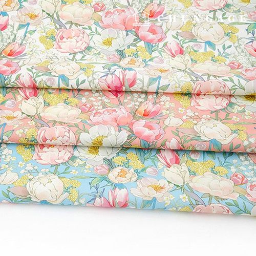 Eco-friendly antibacterial and anti-flame fabric E-DTP cotton 20 count Romantic Flower Garden 3-piece set
