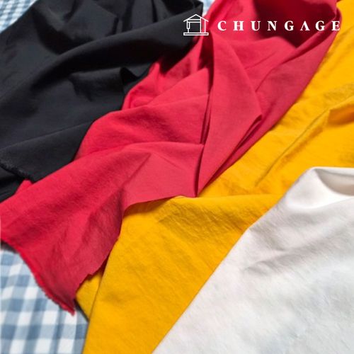 Nylon fabric anorak, crisp windbreak fabric, plain wide-width fabric, soft washers (4 types)