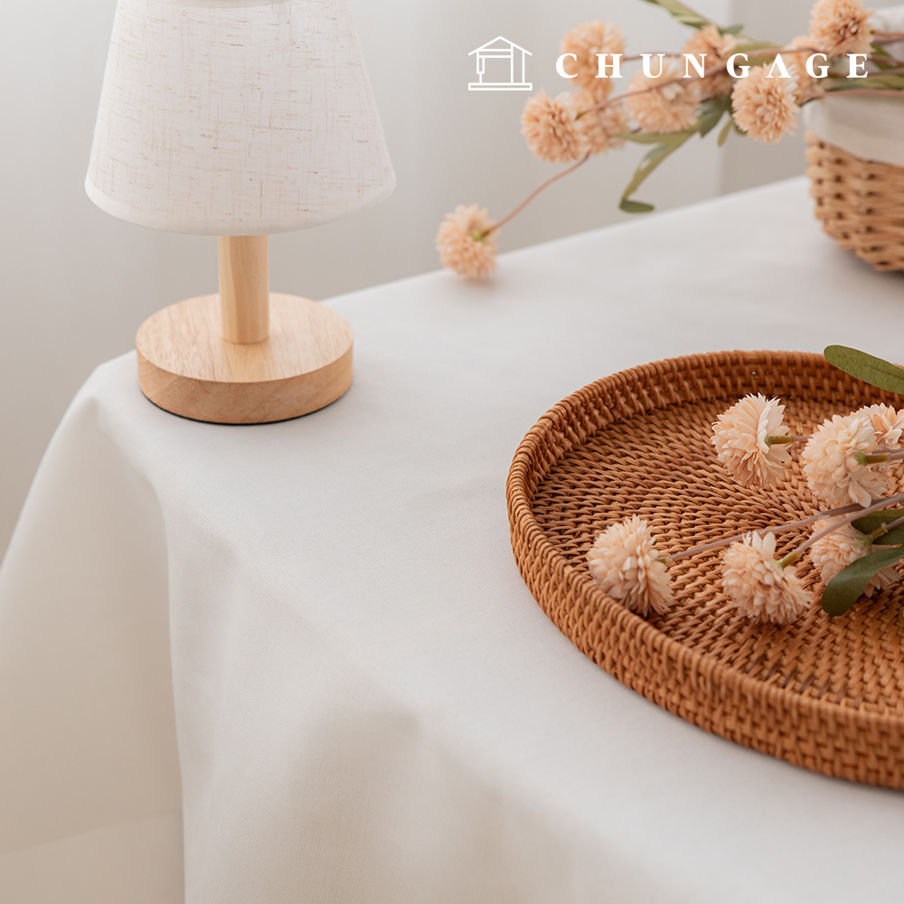 Polyester Plain Clothing Fabric Wide Width Ivory