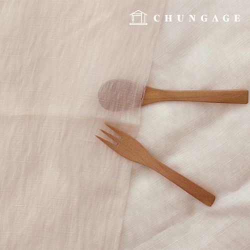 Rayon Fabric Flowy Plain Wide Width Fabric Crease Peach Beige