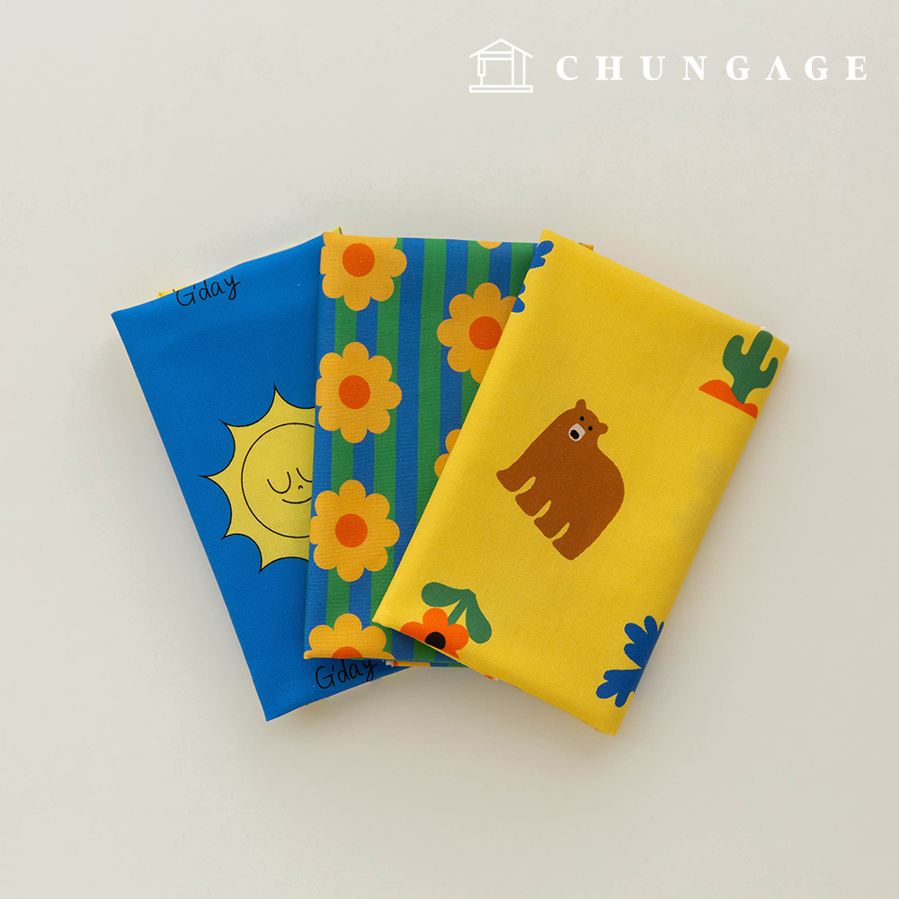 Fabric Package Flower, Fabric Scraps, Teddy Bear Fabric, Doll, Dog Clothes Making 3 Types 274