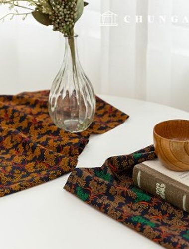 Poly pattern fabric orange flower 2 types