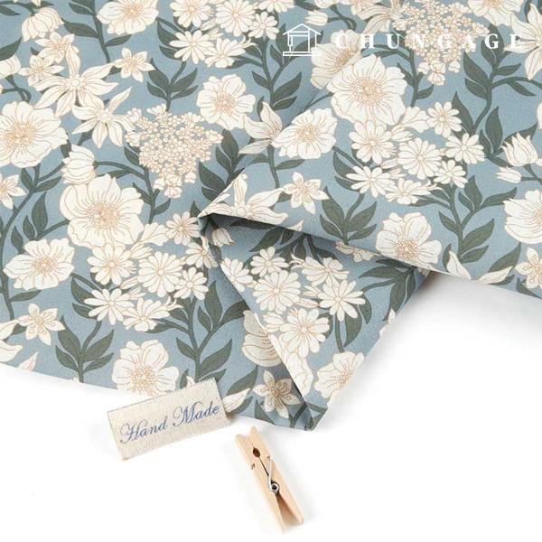 Linen fabric, cotton linen, 11 count, eco-friendly E-DTP, cotton, wide width, seria