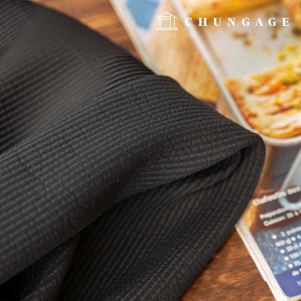 Polyester Span Pleats Plain Fabric Zenith